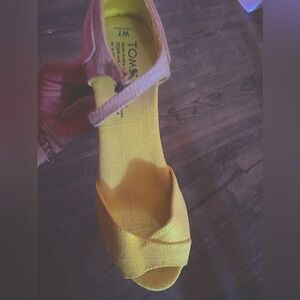 Yellow Wedges, Brand Tom’s perfect for spring time